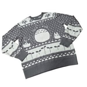 Our Universe Studio Ghibli My Neighbor Totoro Patterned Fair Isle Sweater Size M